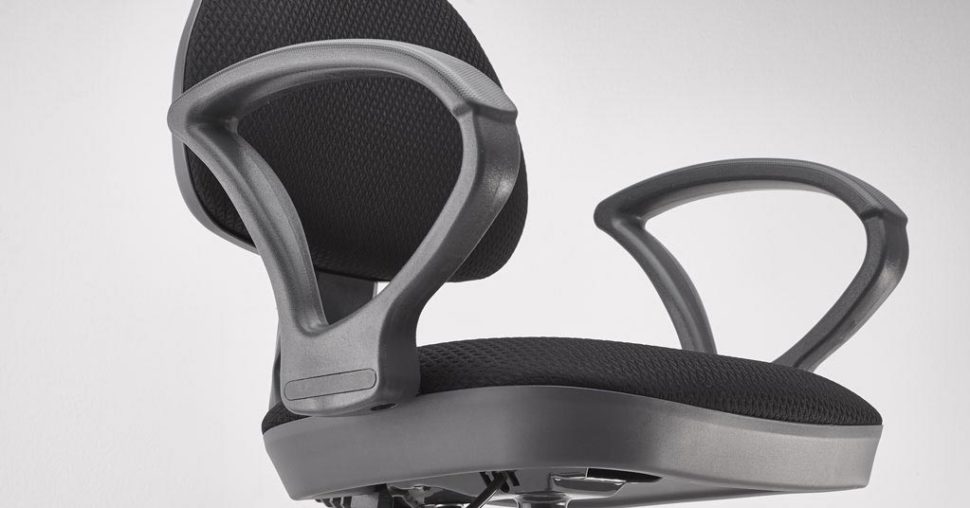 black swivel chair