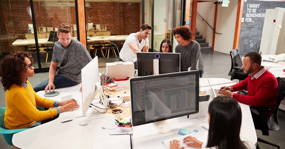 shared open plan offices
