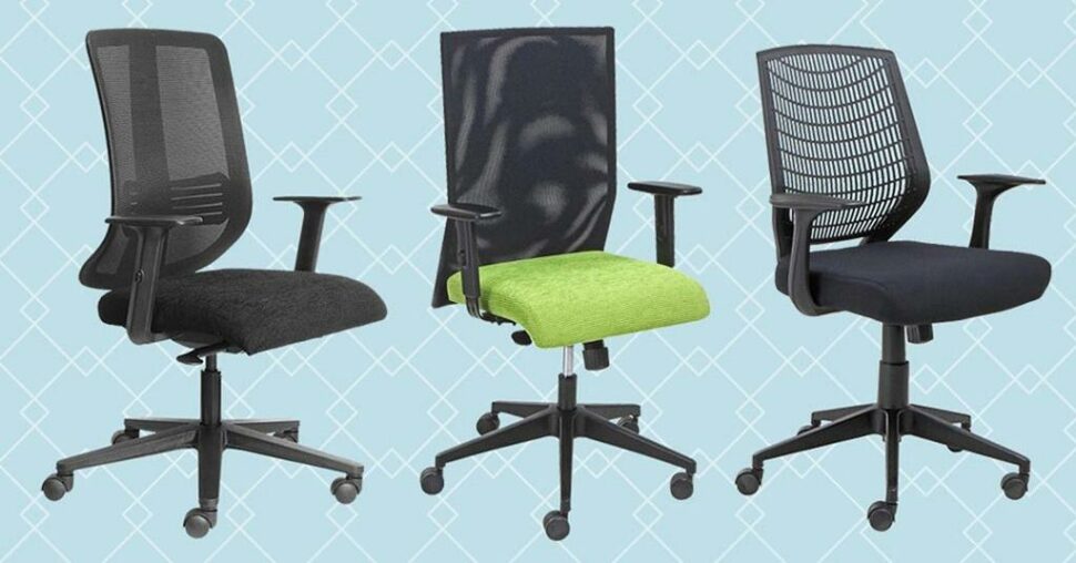 mesh-back office chairs